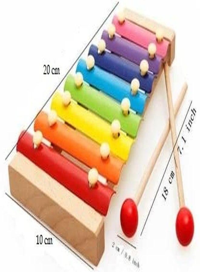 Shopfleet Wooden Xylophone with 8 Notes for Kids, (Multicolor) Musical Toys (Multicolor) - Image 2